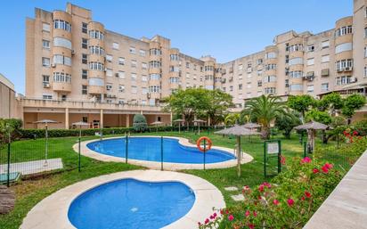 Swimming pool of Flat for sale in Málaga Capital  with Private garden, Parquet flooring and Storage room