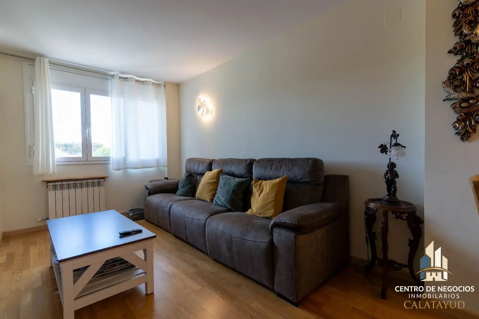 Wohnzimmer von Wohnung zum Verkauf in Calatayud mit Heizung, Parkett und Terrasse