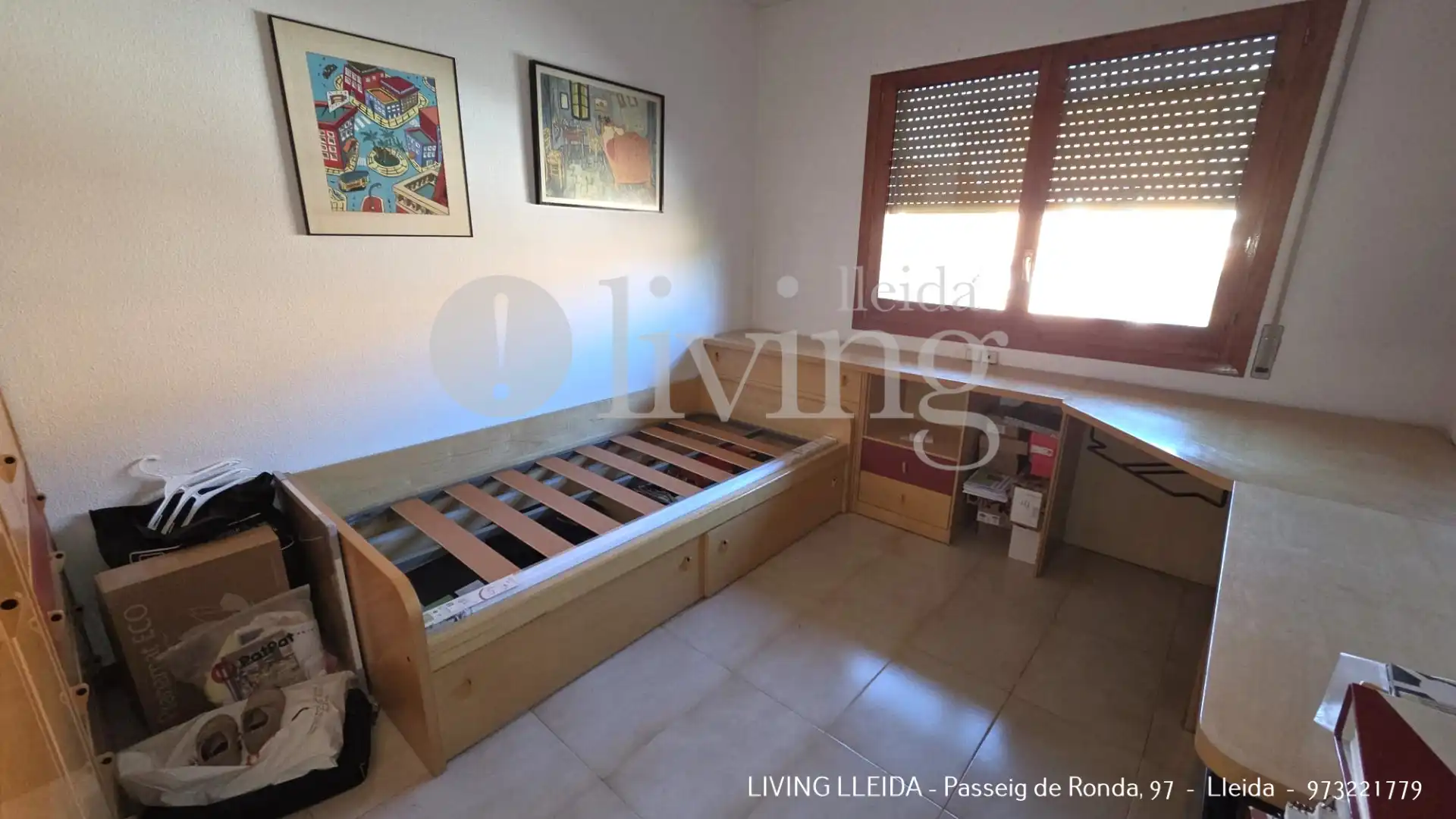 Wohnzimmer von Einfamilien-Reihenhaus zur Miete in Lleida mit Klimaanlage, Heizung und Privatgarten