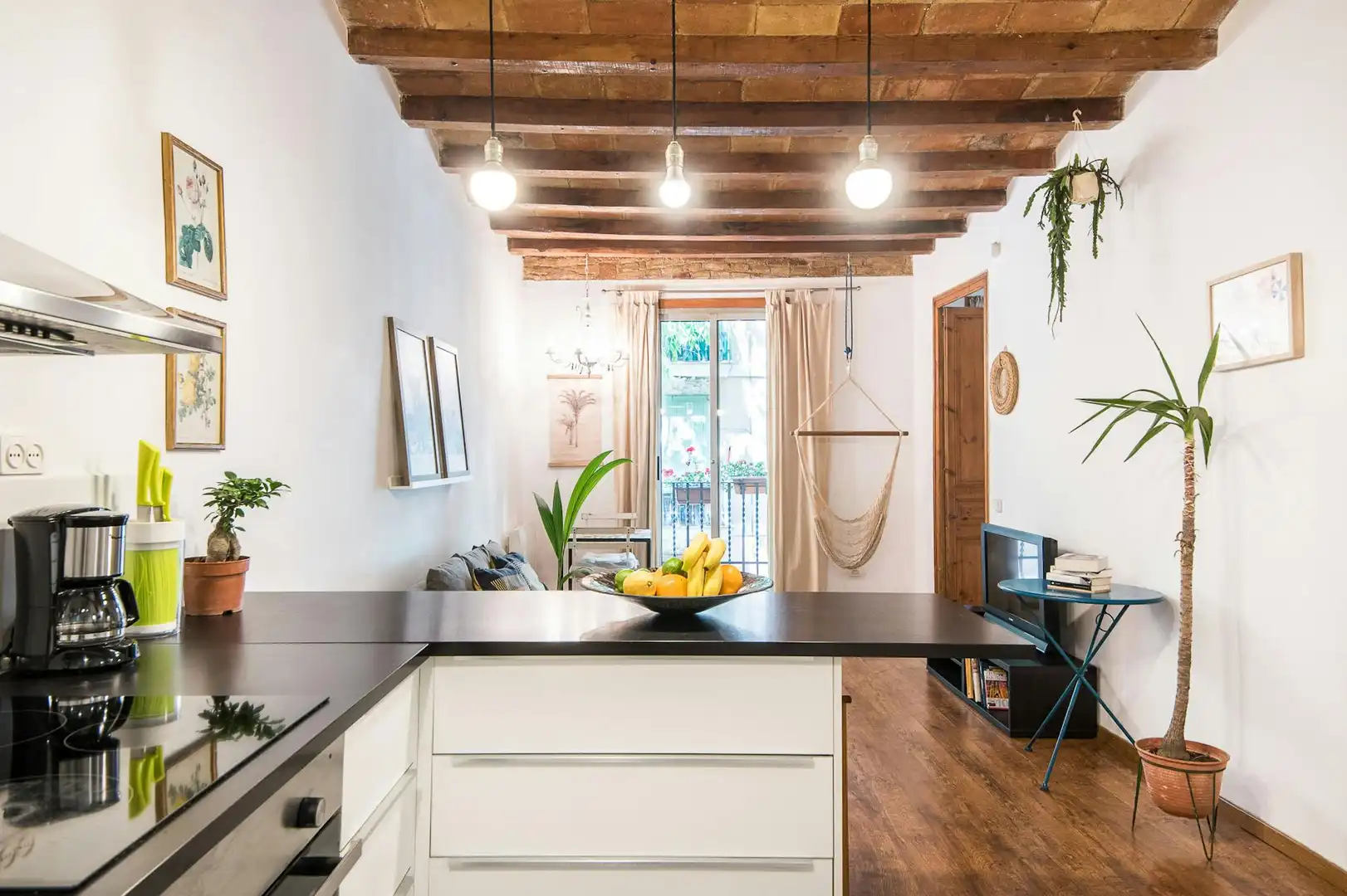 Kitchen of Flat for rent in Barcelona  with Heating, Furnished and Washing machine