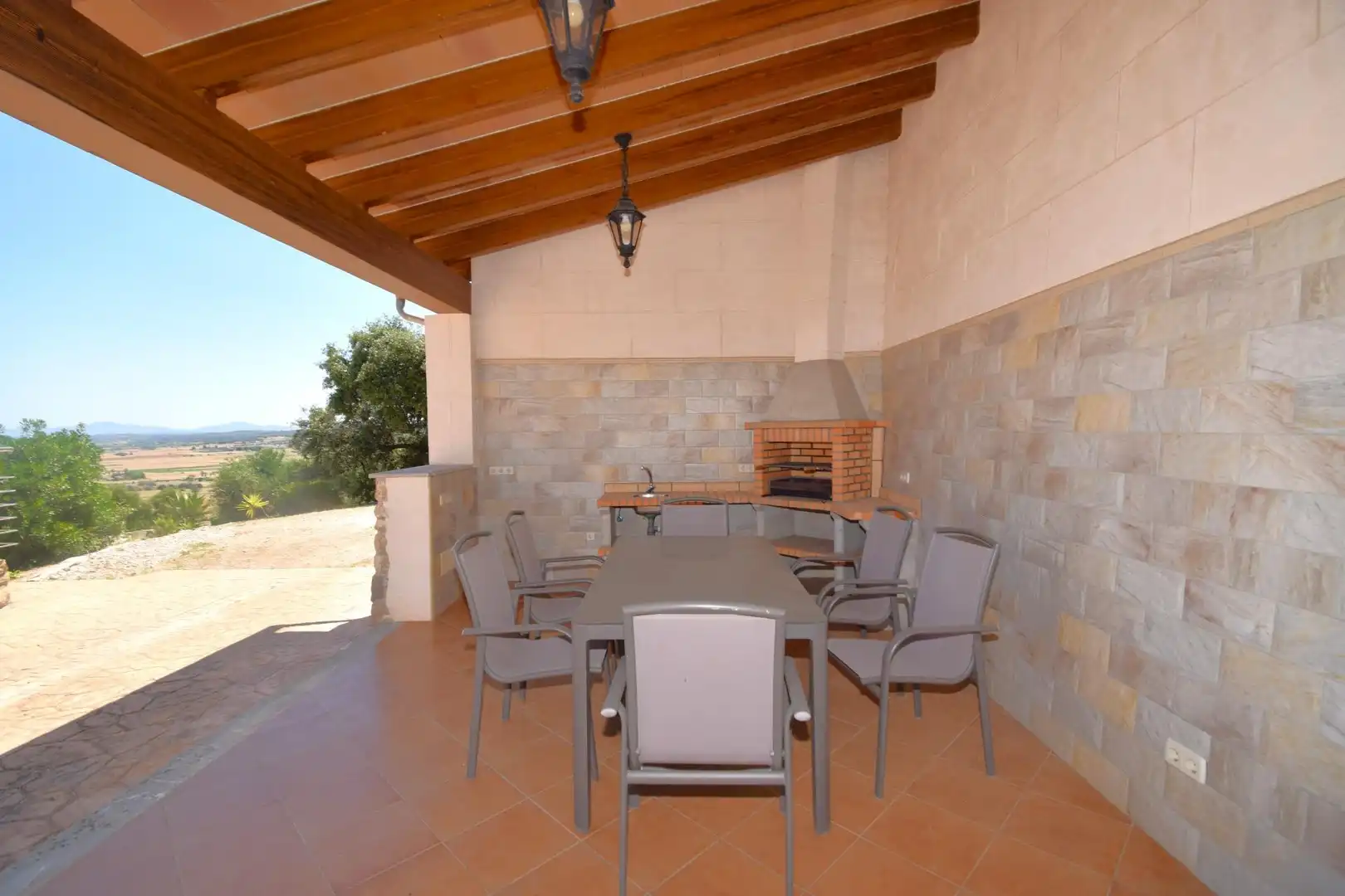 Terrace of Country homes for rent in Sineu  with Air Conditioner, Private garden and Terrace