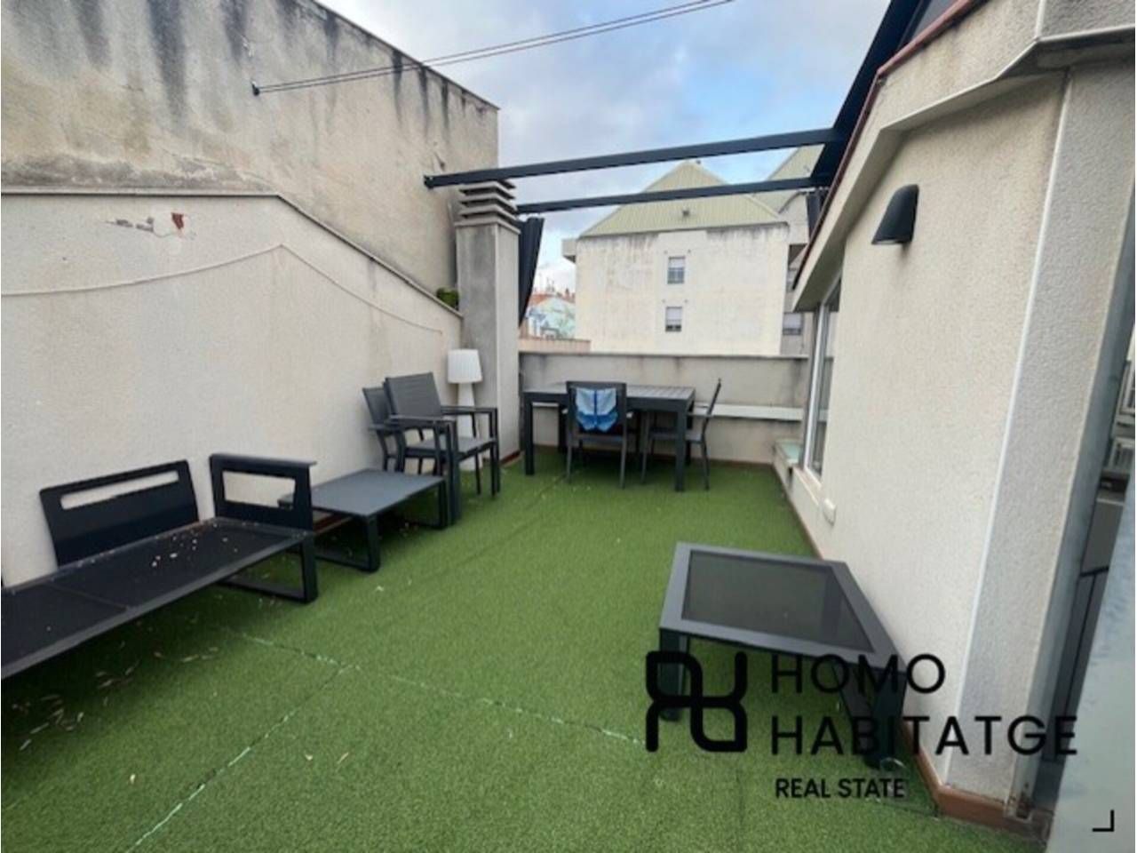 Terrace of Flat for sale in Sabadell  with Air Conditioner, Heating and Parquet flooring