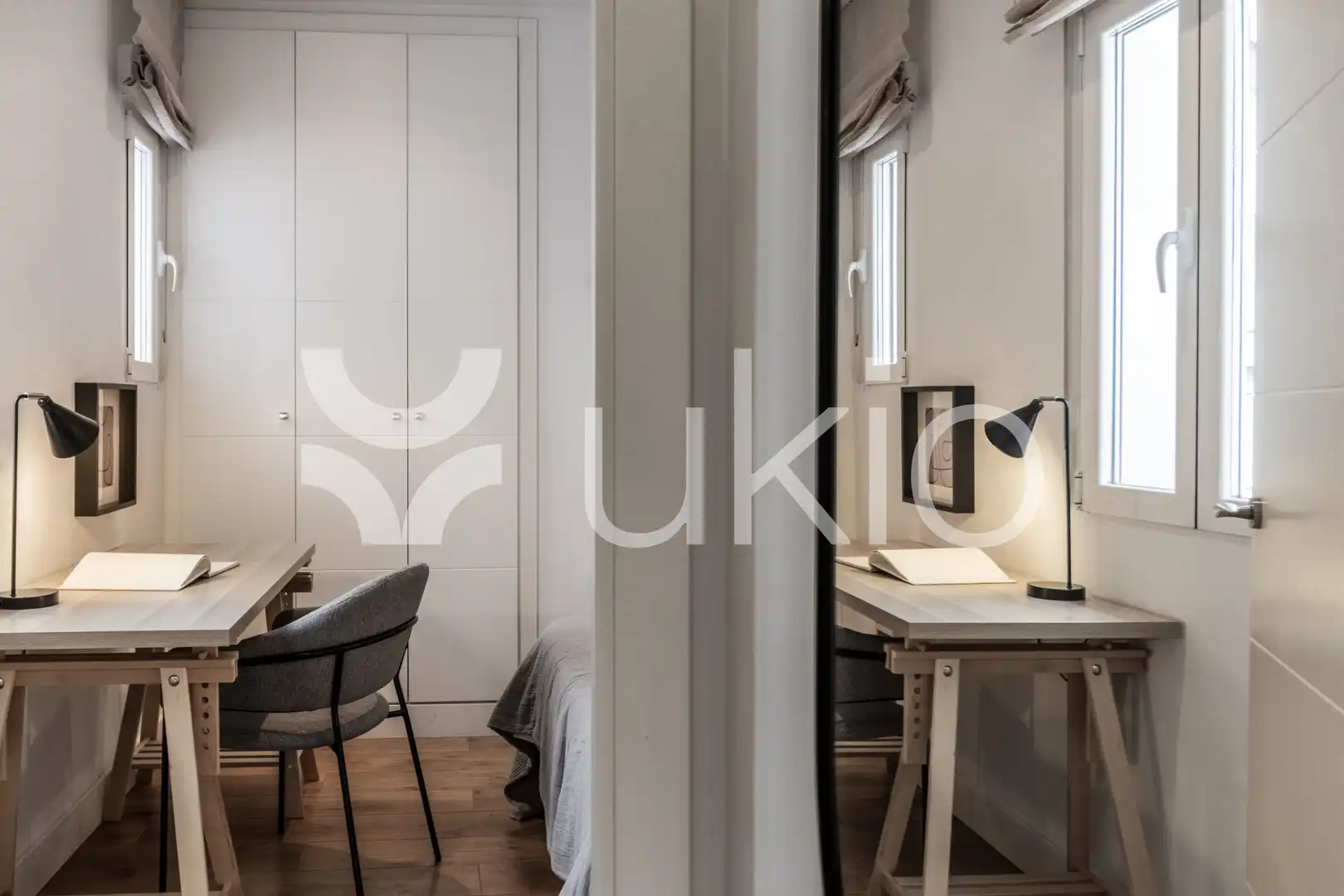 Habitación de Apartamento de alquiler en Madrid con Aire acondicionado, Calefacción y Amueblado
