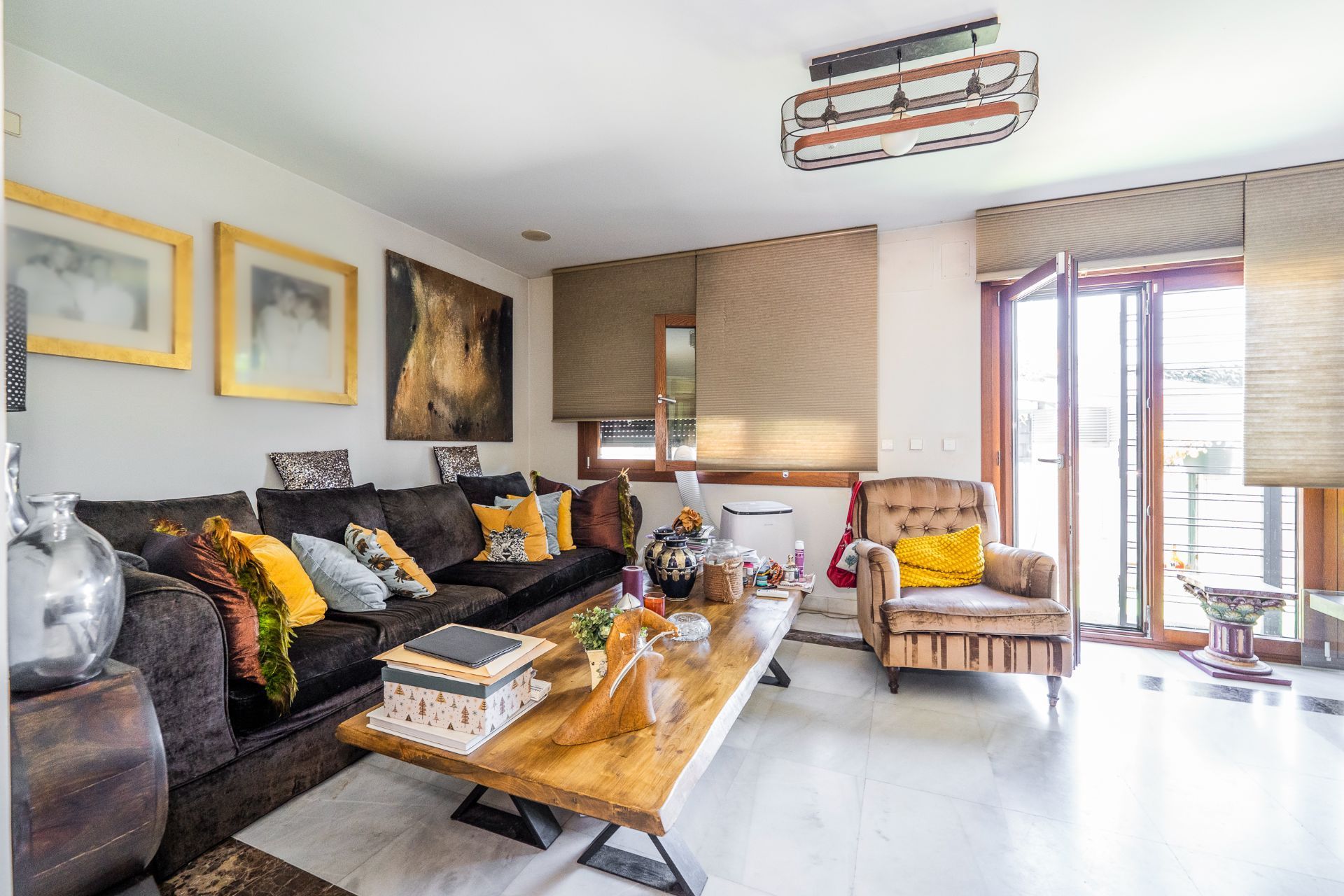 Sala de estar de Casa o chalet en venta en  Madrid Capital con Aire acondicionado, Calefacción y Terraza