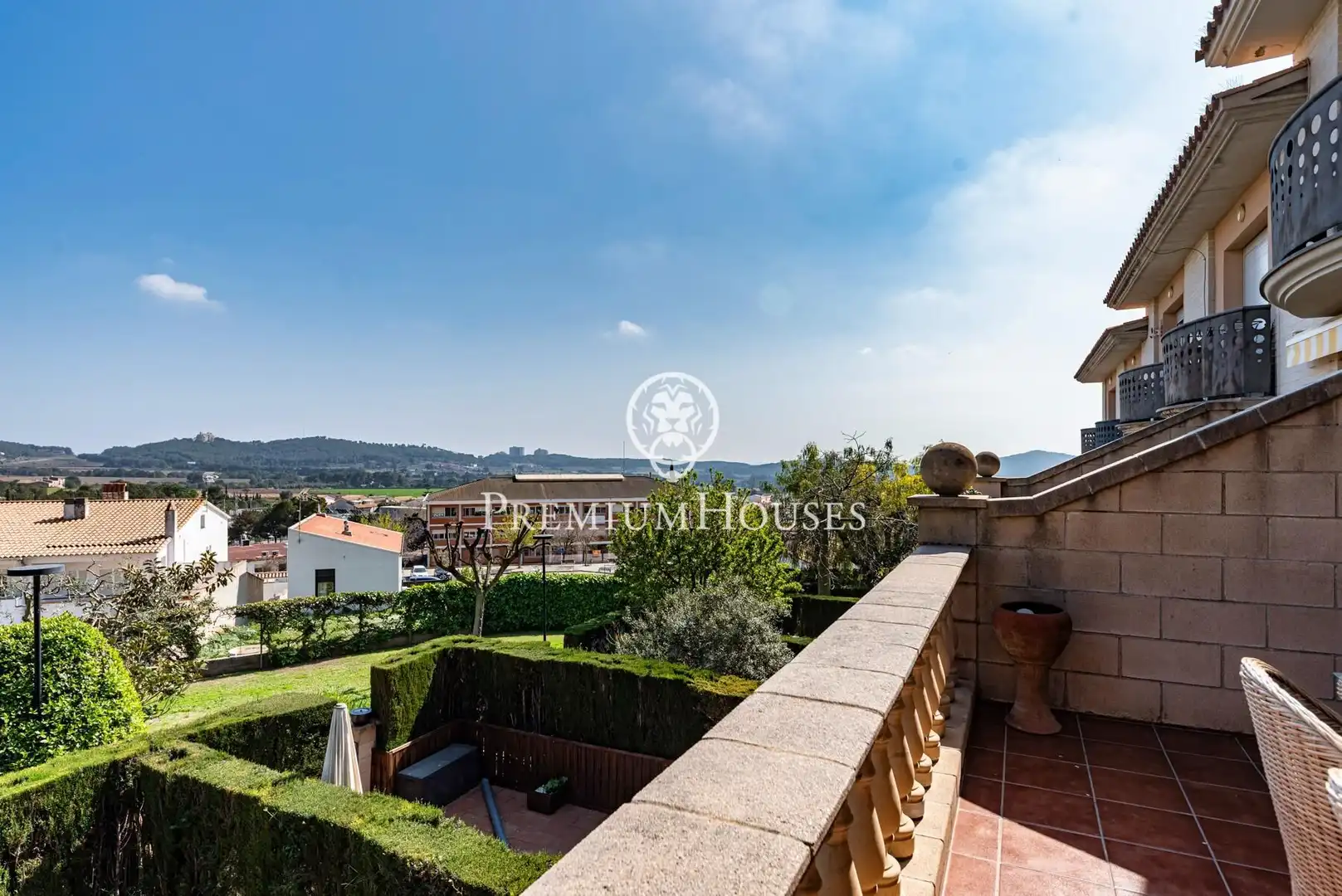 Terrace of Detached homes for sale in Sant Pere de Ribes  with Air Conditioner, Heating and Private garden