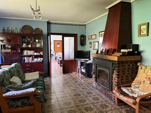 Sala de estar de Finca rústica en venta en Mungia con Calefacción, Jardín privado y Terraza