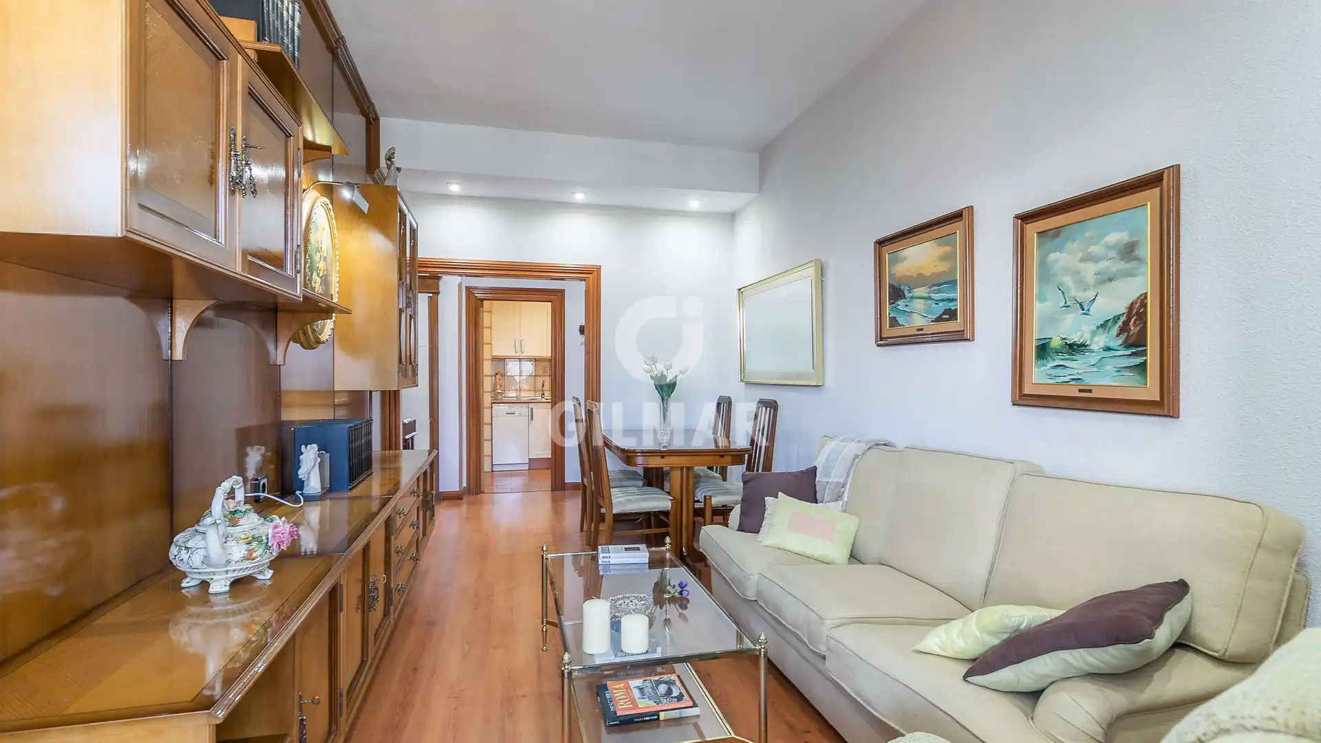 Living room of Flat for sale in  Madrid Capital  with Heating and Balcony