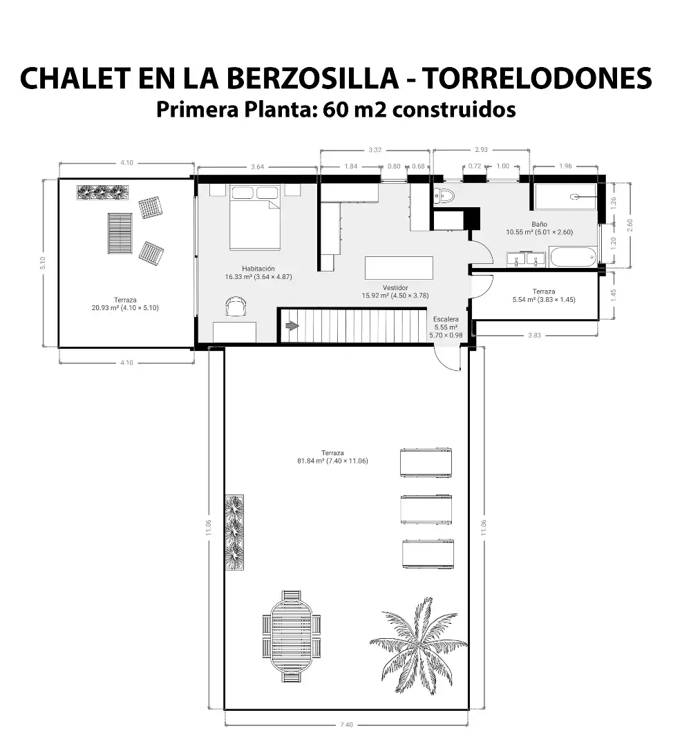 Detached house with terrace for sale in La Berzosilla, imagen 37