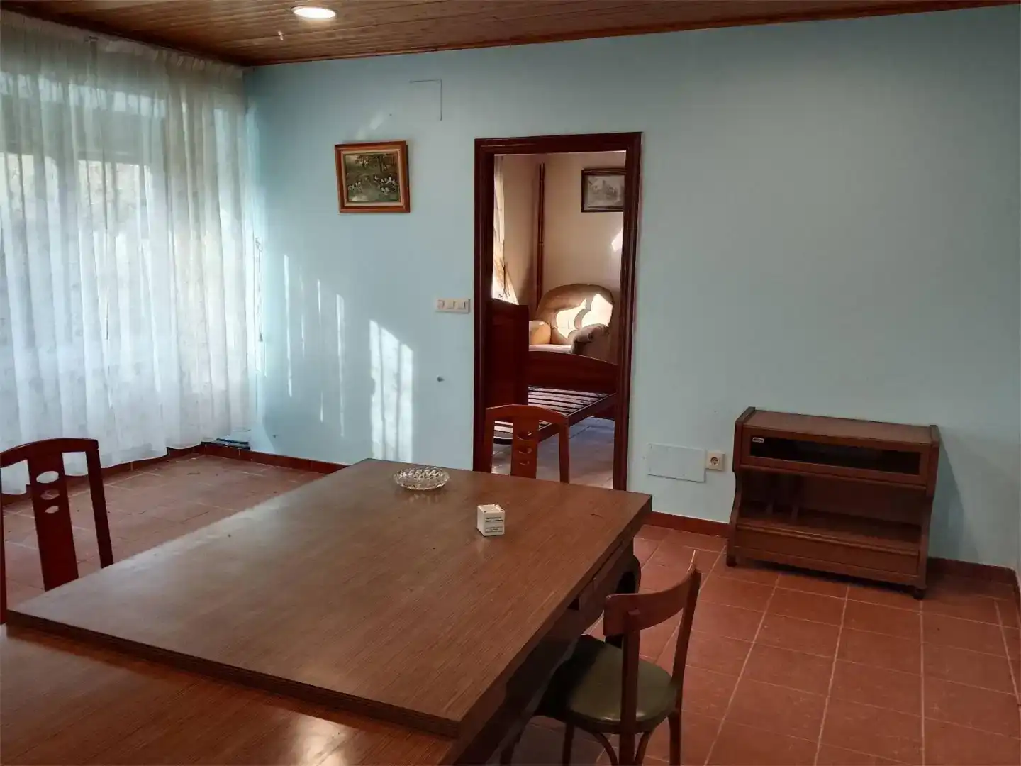 Sala de estar de Piso en venta en Curtis con Jardín privado, Parquet y Trastero