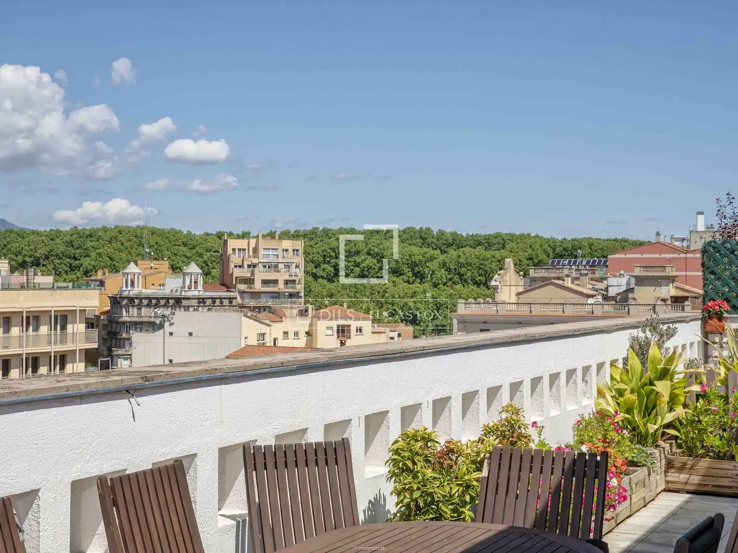 Terrasse von Dachboden zum Verkauf in Girona mit Klimaanlage, Heizung und Terrasse