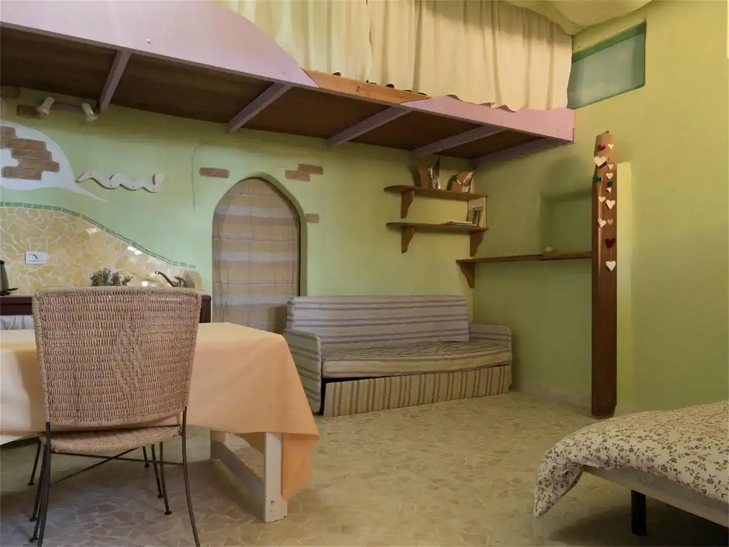 Schlafzimmer von Country house zur Miete in Sierra Engarcerán mit Privatgarten