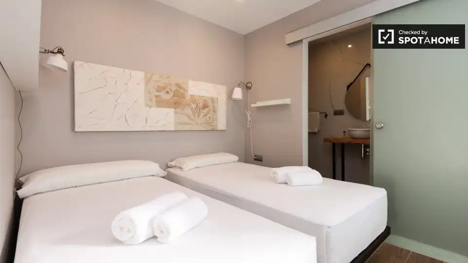 Habitación de Piso de alquiler en Barcelona con Aire acondicionado, Calefacción y Amueblado