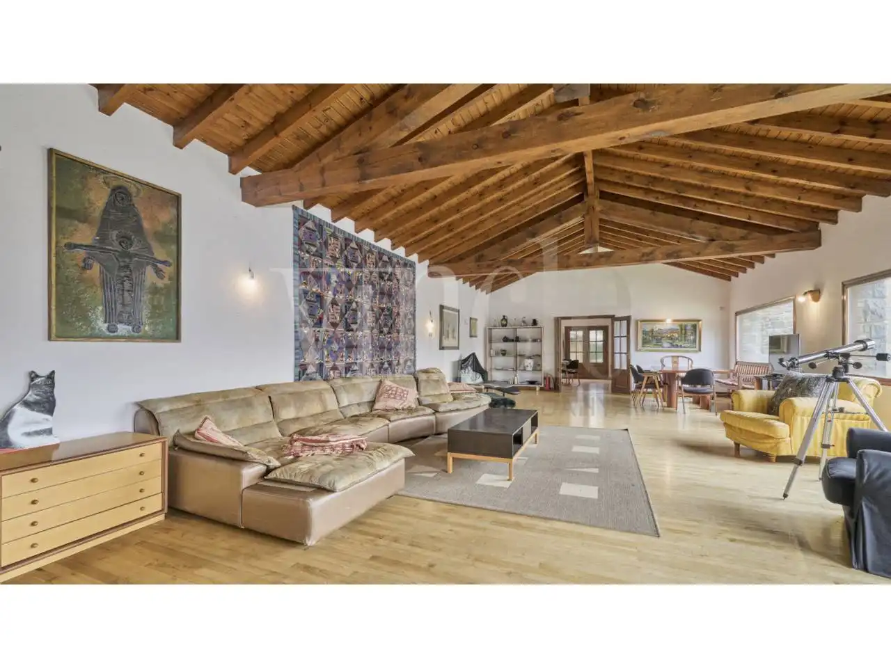 Sala d'estar de Casa o xalet en venda en Bolvir amb Jardí privat i Parquet