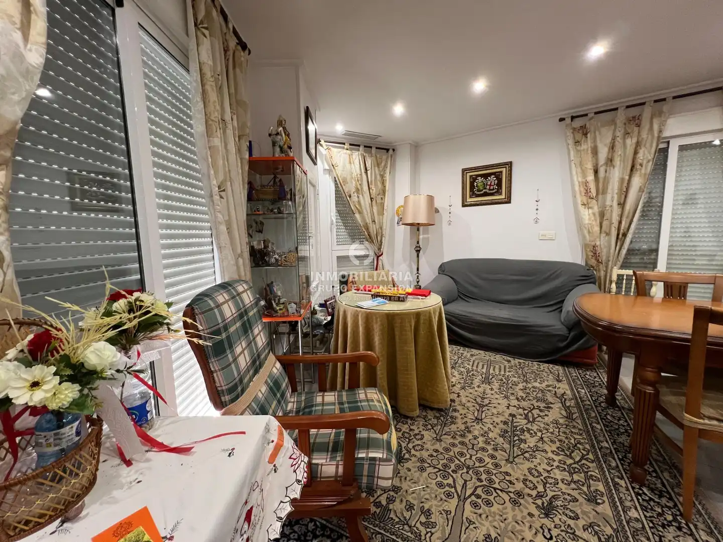 Sala de estar de Piso en venta en Aspe con Terraza, Trastero y Amueblado