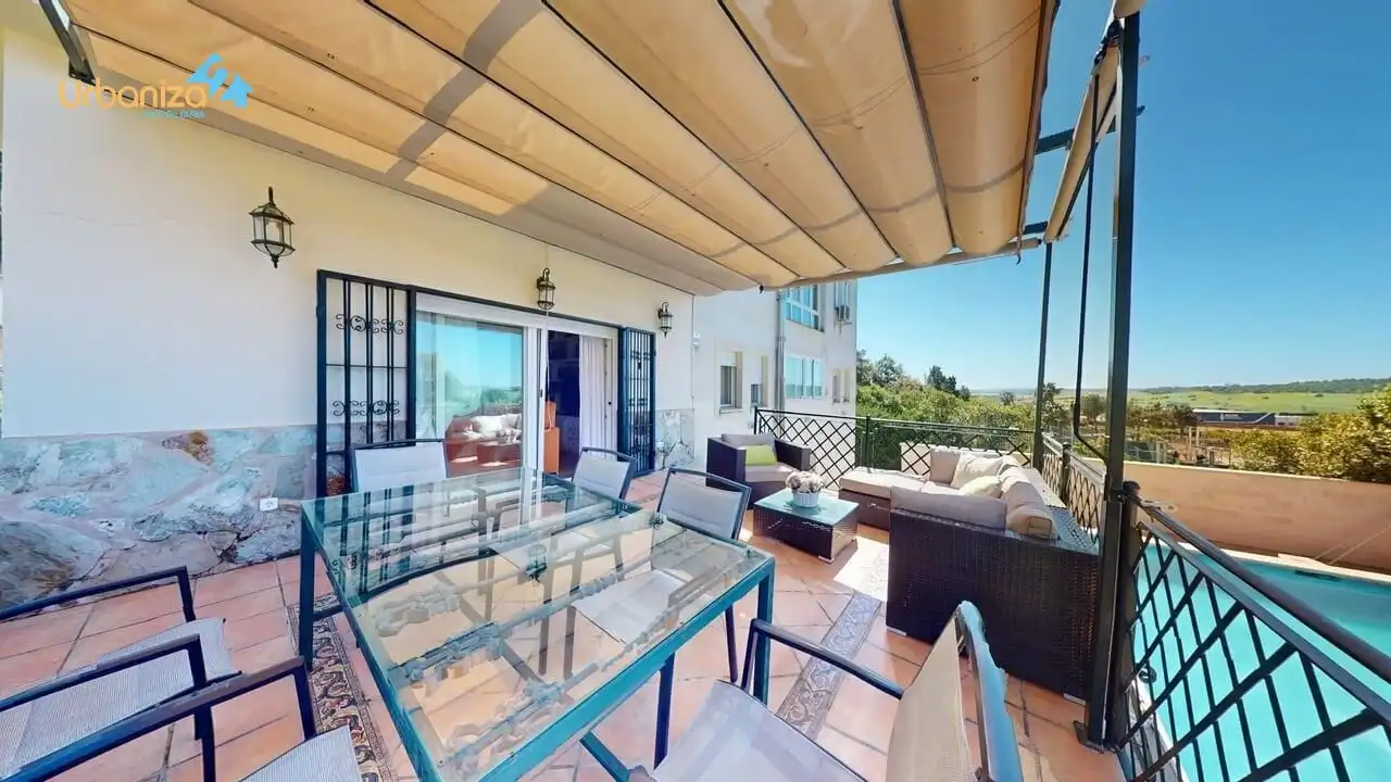 Terraza de Casa o chalet en venta en Badajoz con Aire acondicionado, Jardín privado y Terraza