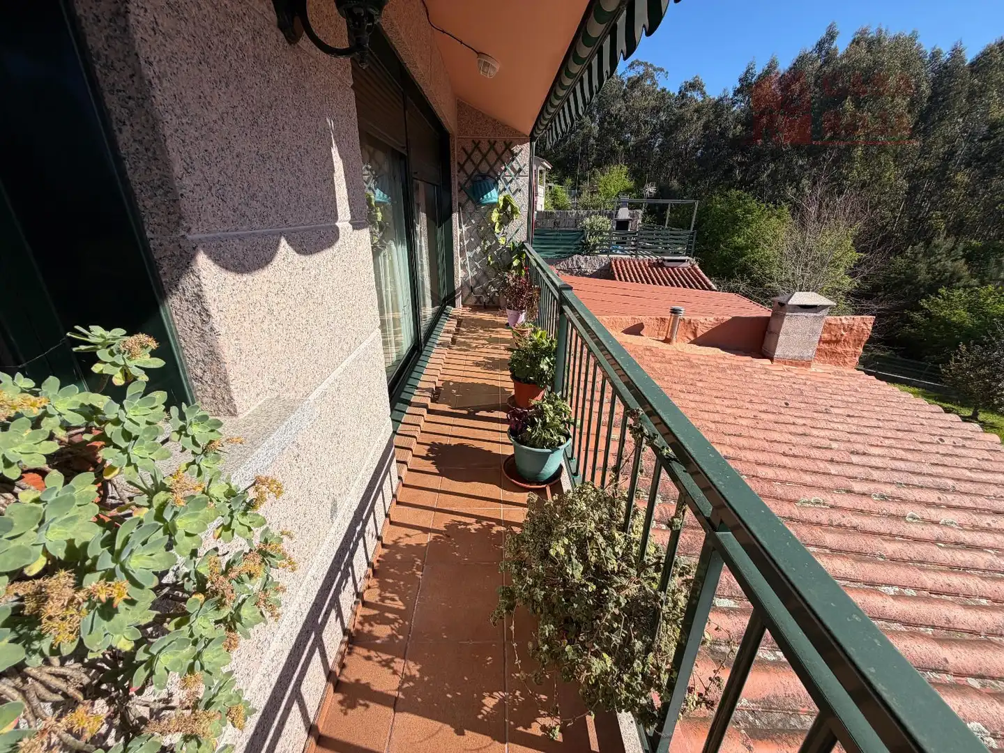 Balcony of Detached homes for sale in Moaña  with Heating, Parquet flooring and Terrace