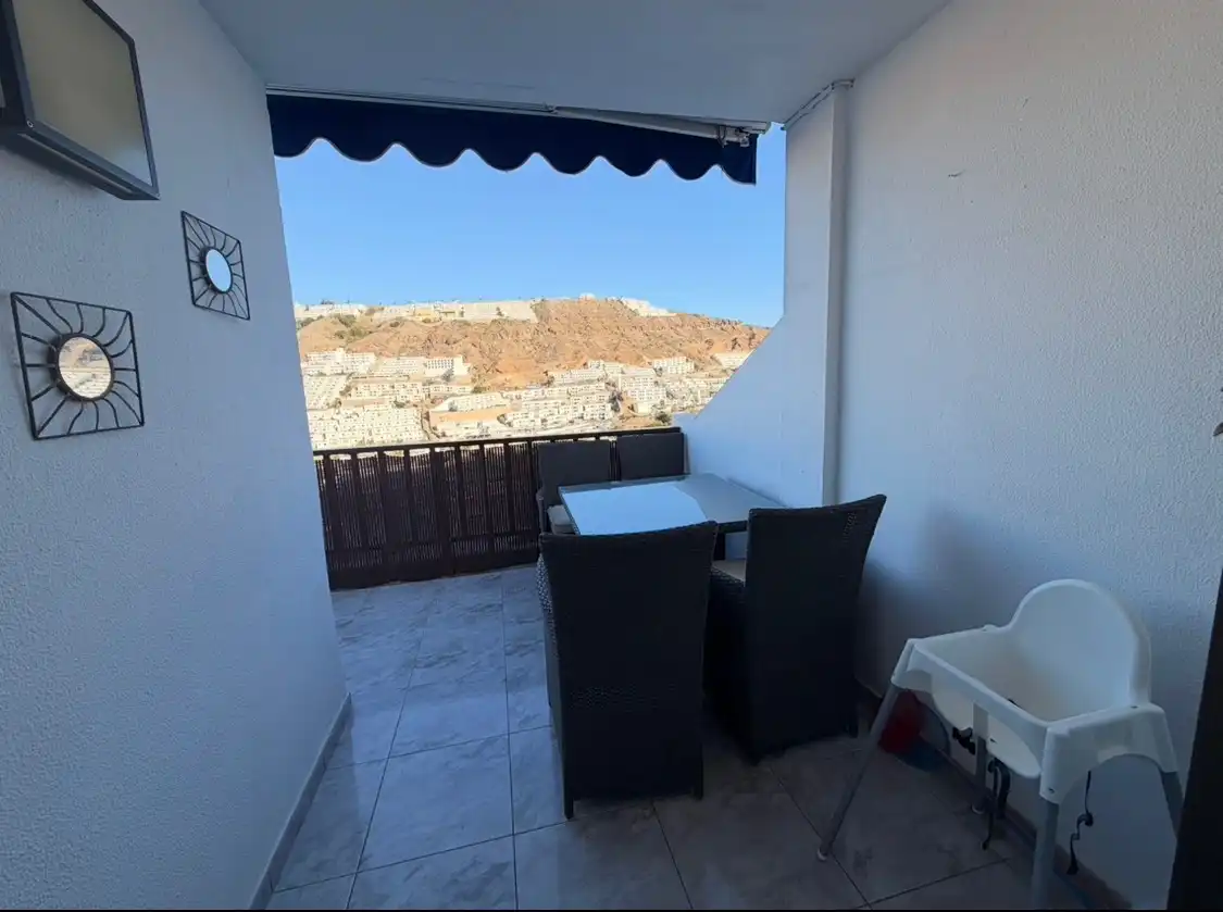 Terrasse von Wohnungen zum Verkauf in Mogán mit Klimaanlage, Terrasse und Möbliert