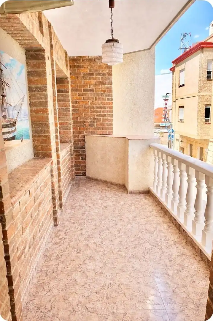 Balcony of Houses for rent in San Javier  with Air Conditioner, Furnished and Washing machine