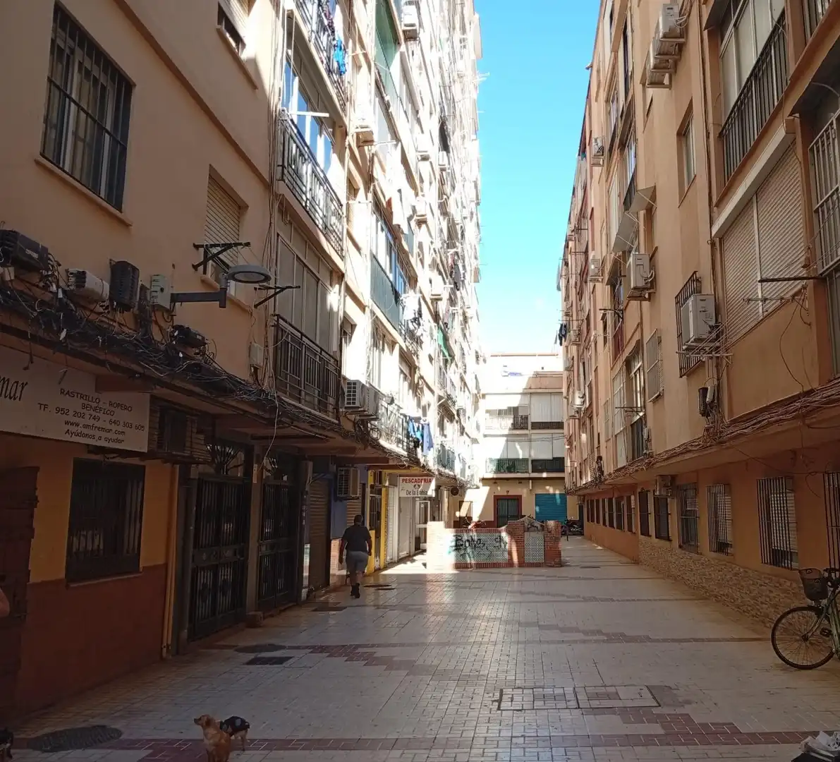 Vista exterior de Piso en venta en Málaga