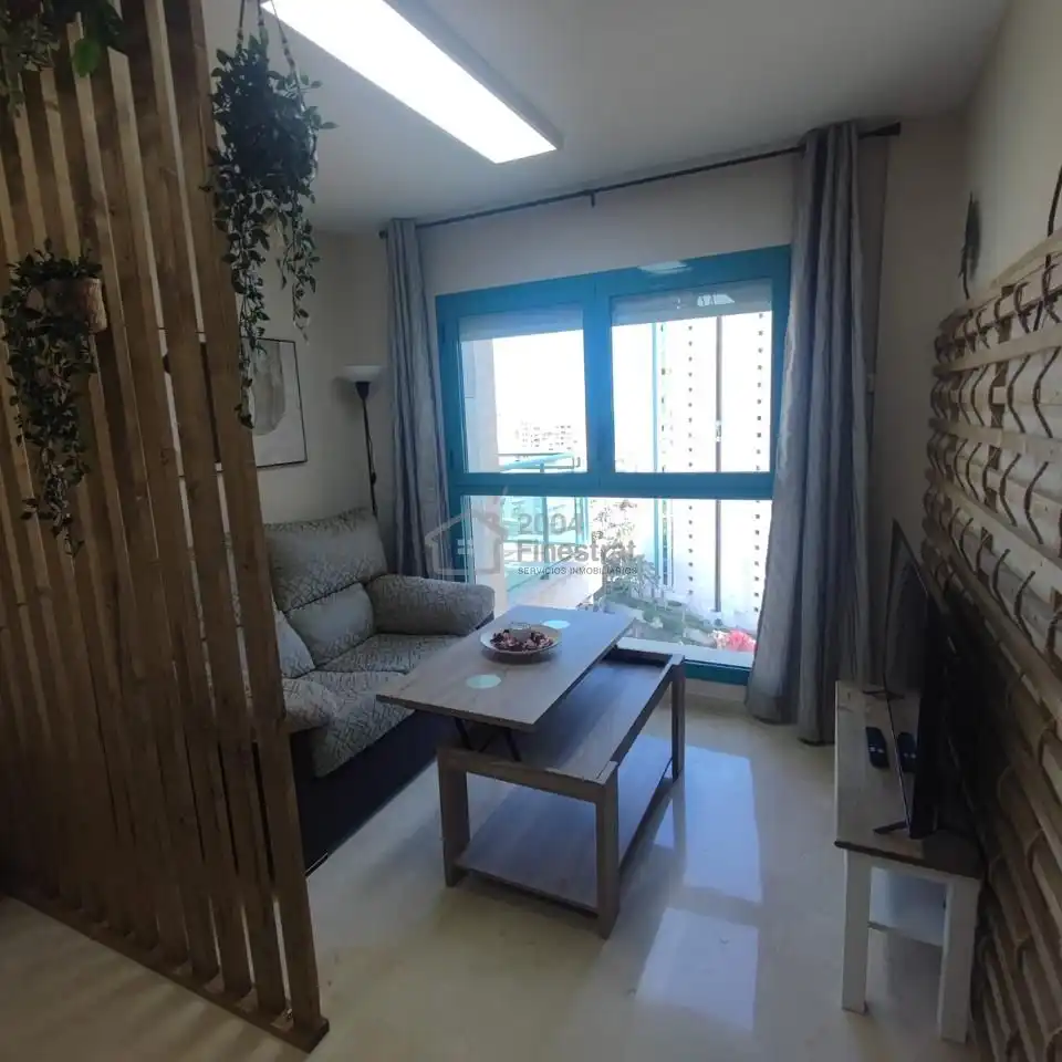 Wohnzimmer von Wohnung zum Verkauf in Villajoyosa / La Vila Joiosa mit Klimaanlage, Möbliert und Gemeinschaftspool