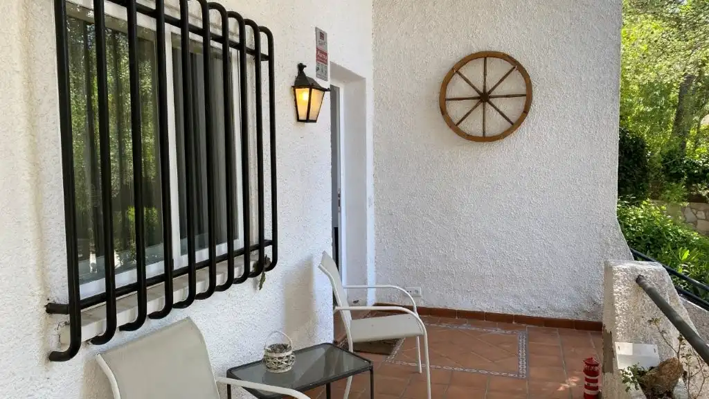 Terrassa de Casa o xalet en venda en Cadalso de los Vidrios amb Aire condicionat, Calefacció i Jardí privat