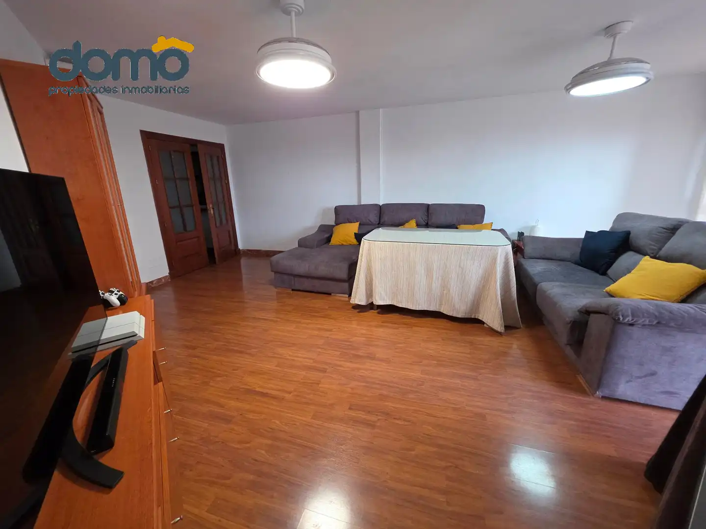 Living room of Flat for sale in El Ejido  with Air Conditioner, Parquet flooring and Terrace