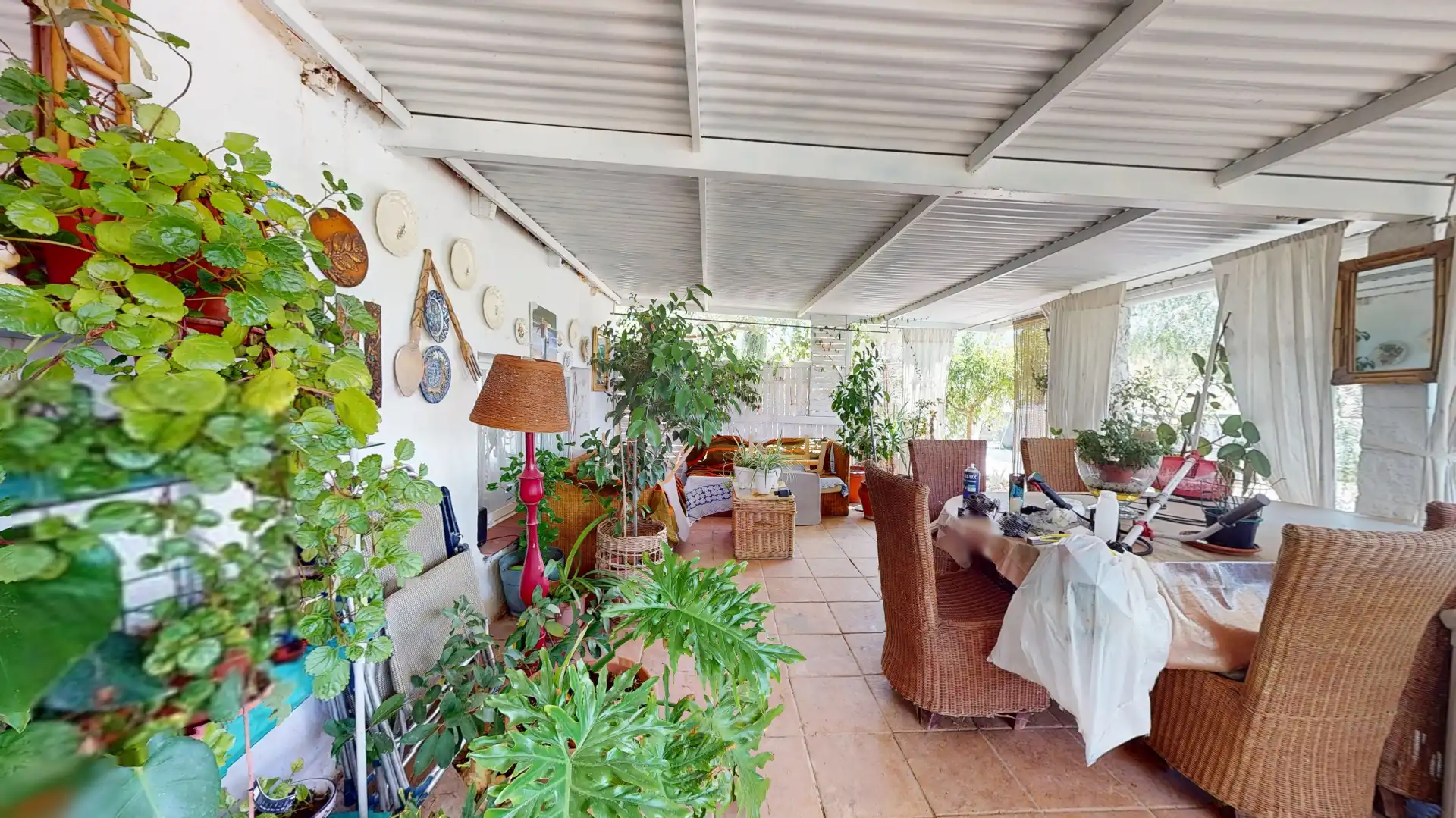 Terrassa de Casa o xalet en venda en Biar amb Aire condicionat, Jardí privat i Piscina