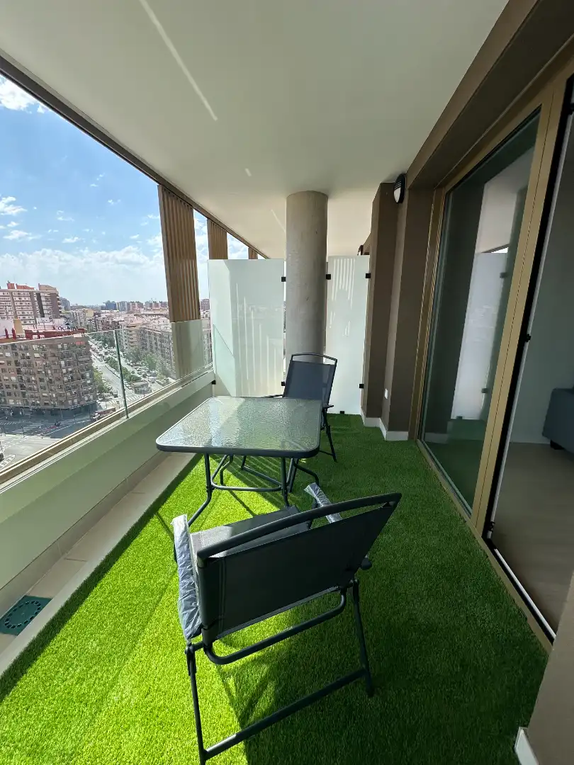 Terraza de Piso de alquiler en Valencia con Aire acondicionado, Calefacción y Jardín privado