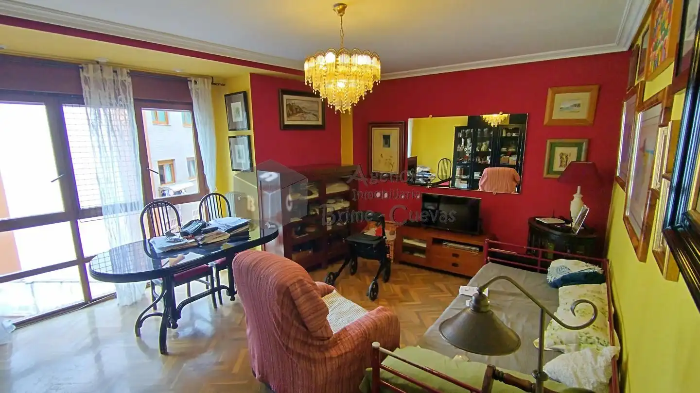 Sala d'estar de Pis en venda en Oviedo  amb Calefacció i Terrassa