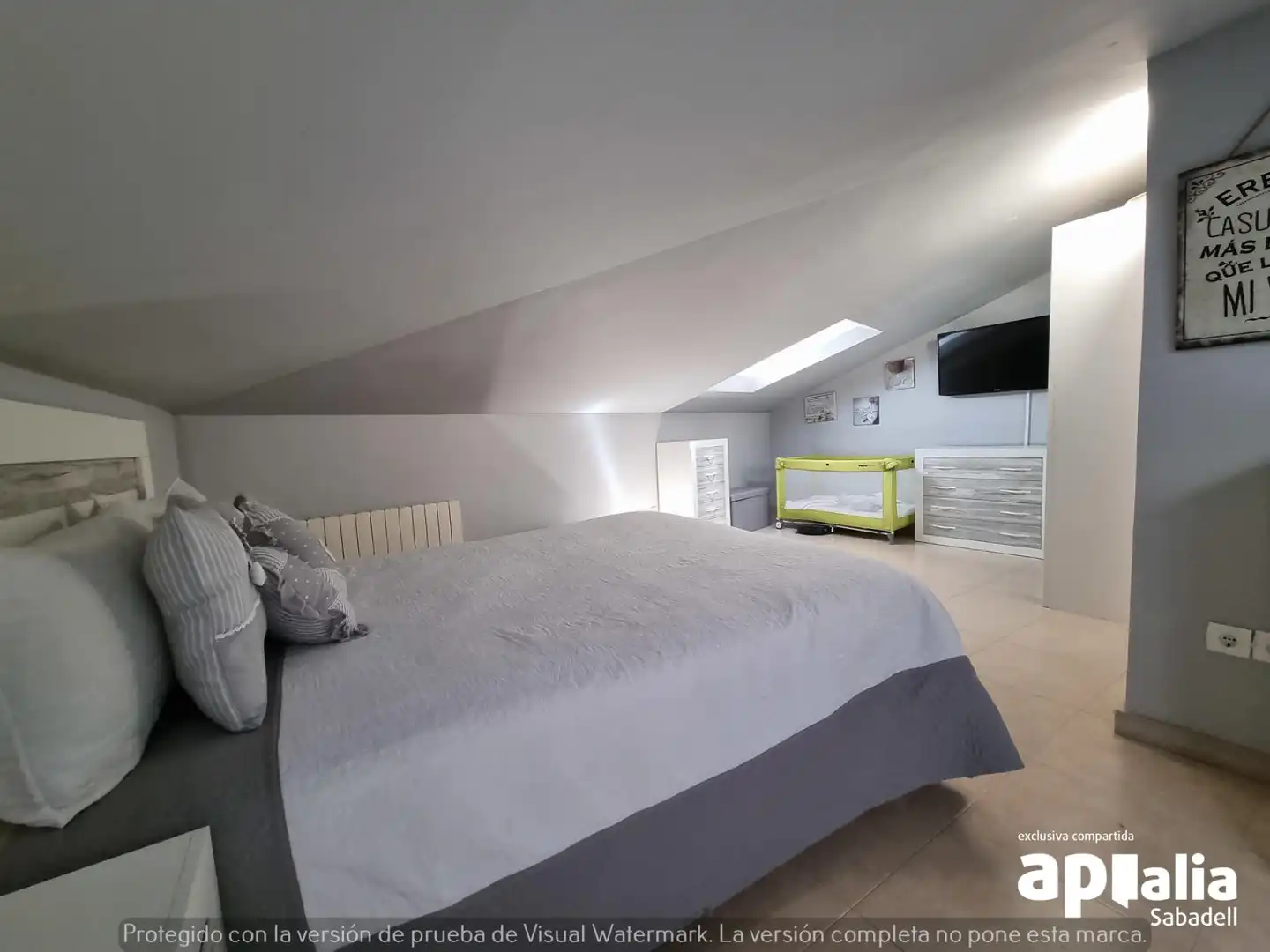 Bedroom of Attic for sale in Sabadell  with Heating, Terrace and Furnished