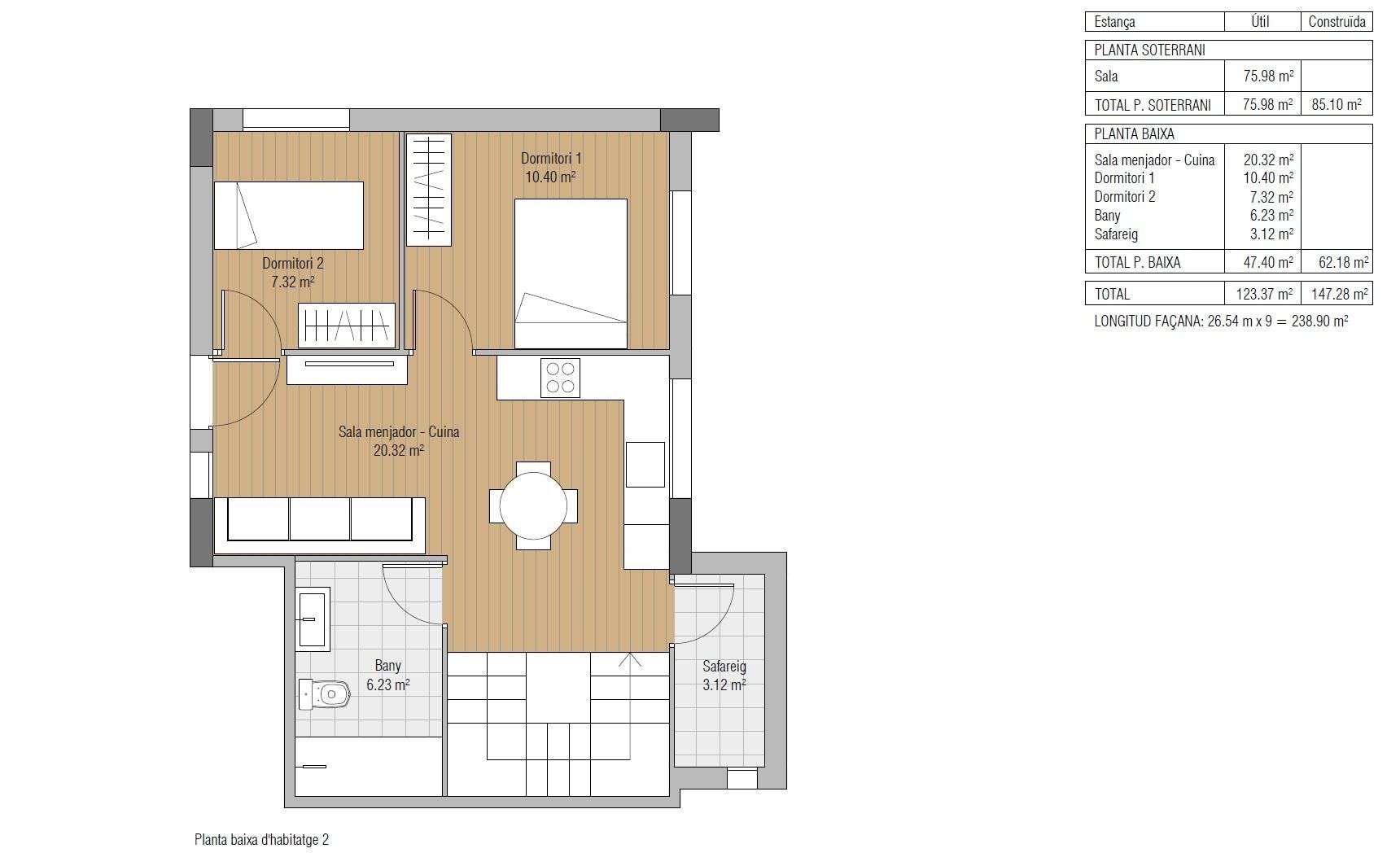 Planta baja for sale in Sabadell