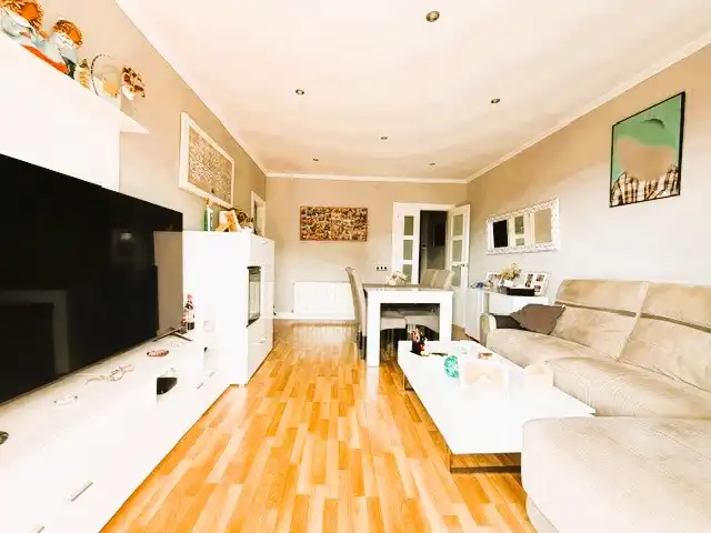 Sala d'estar de Pis en venda en Montgat amb Aire condicionat, Calefacció i Parquet