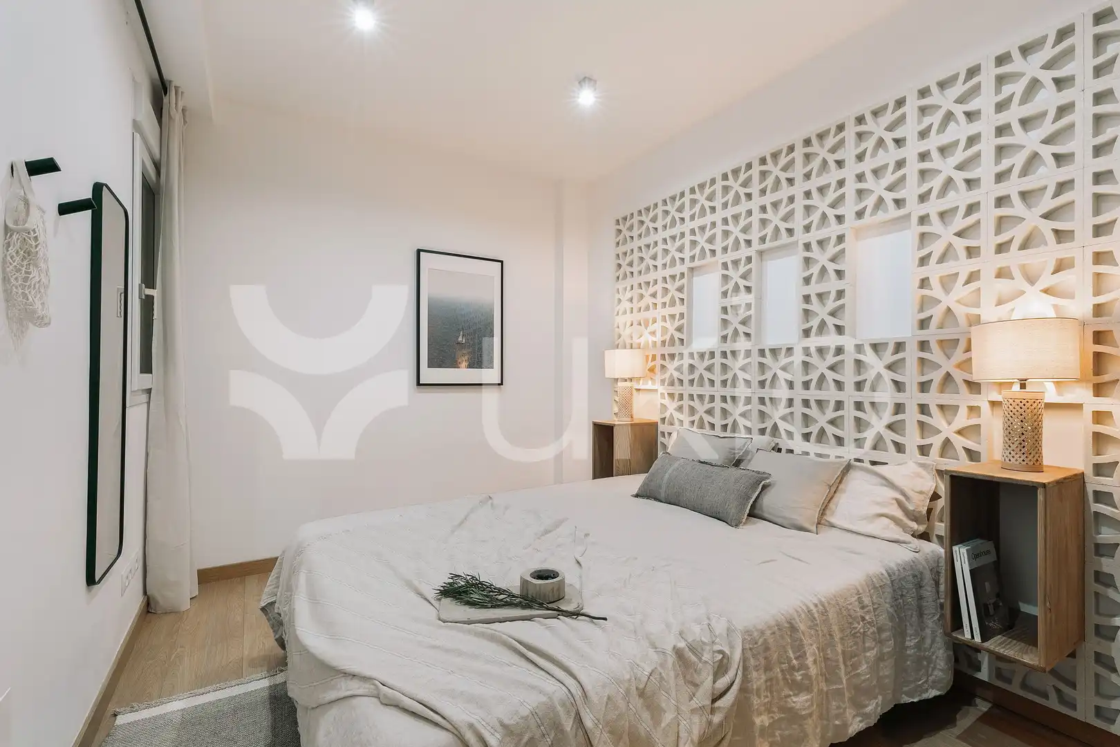Habitación de Apartamento de alquiler en Barcelona con Aire acondicionado, Calefacción y Amueblado