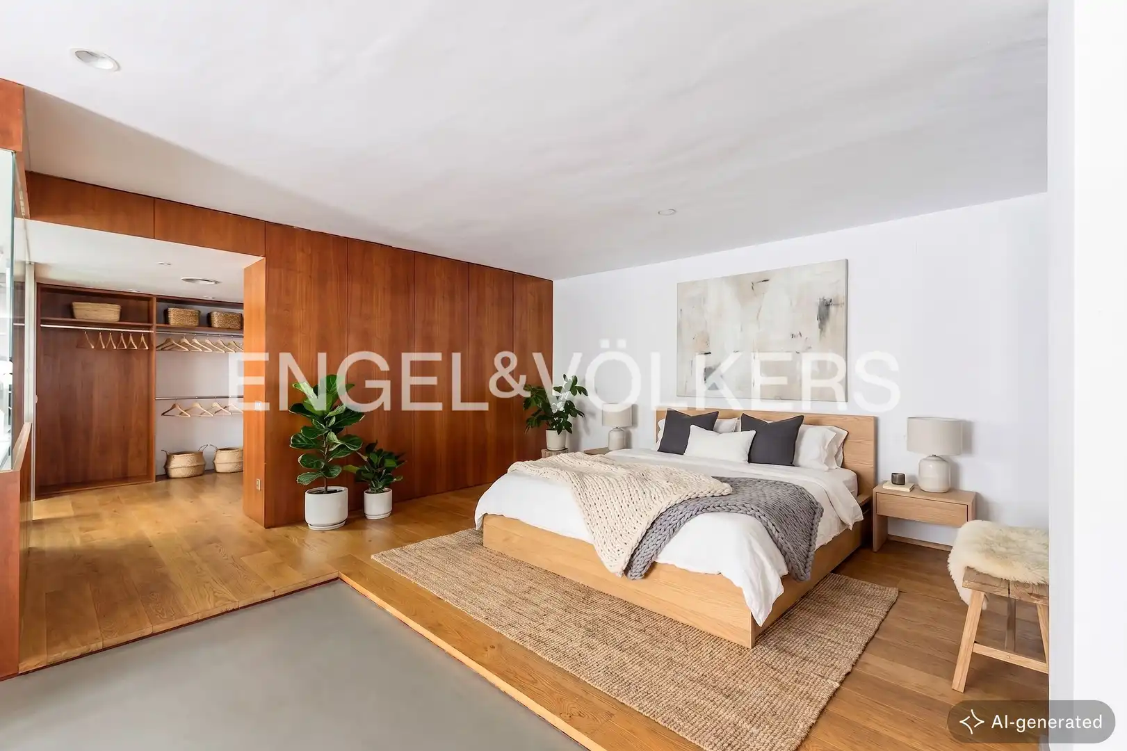 Schlafzimmer von Wohnung zum Verkauf in Barcelona mit Klimaanlage, Heizung und Parkett