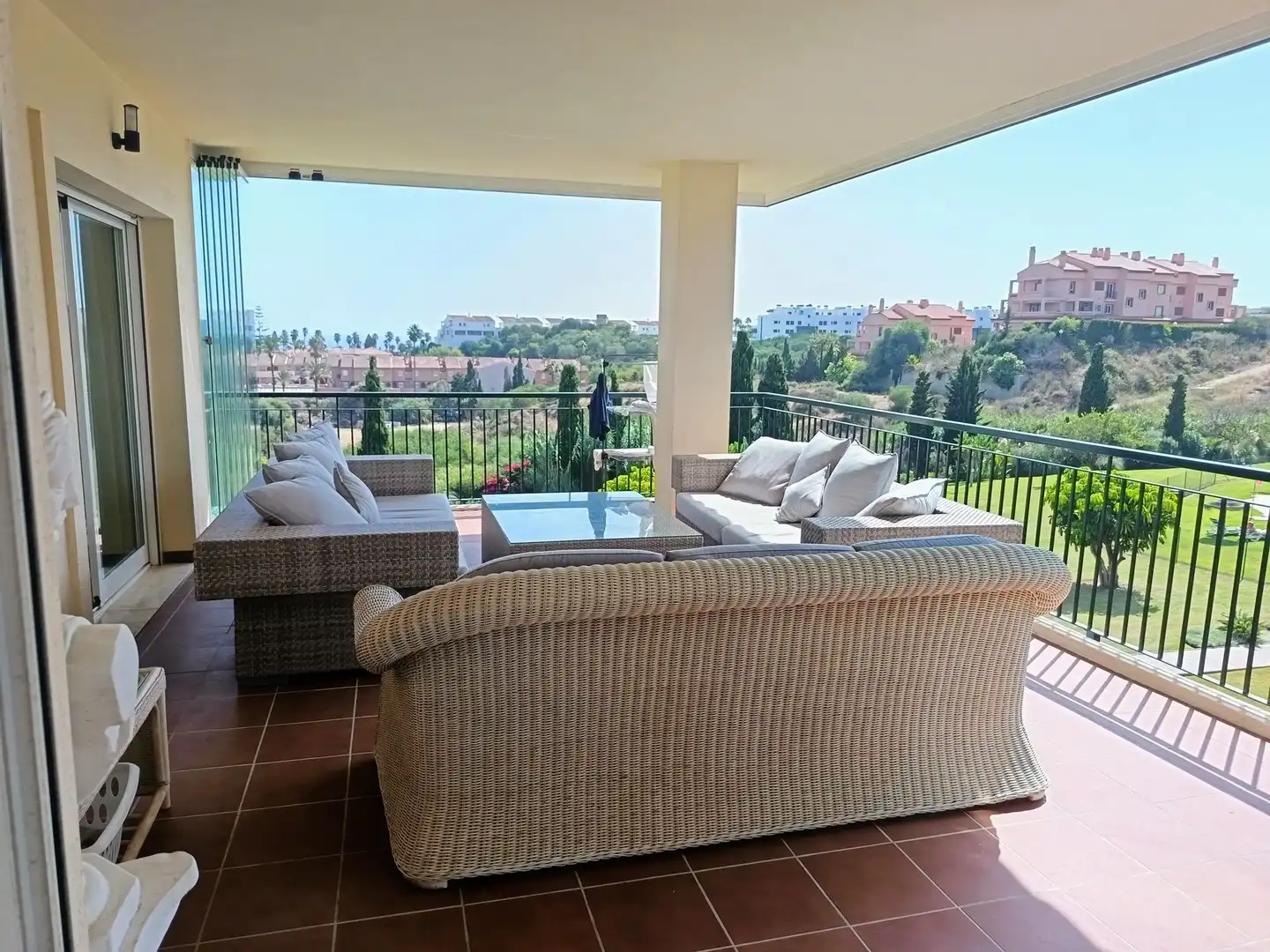 Terrassa de Apartament de lloguer en Mijas amb Terrassa i Moblat