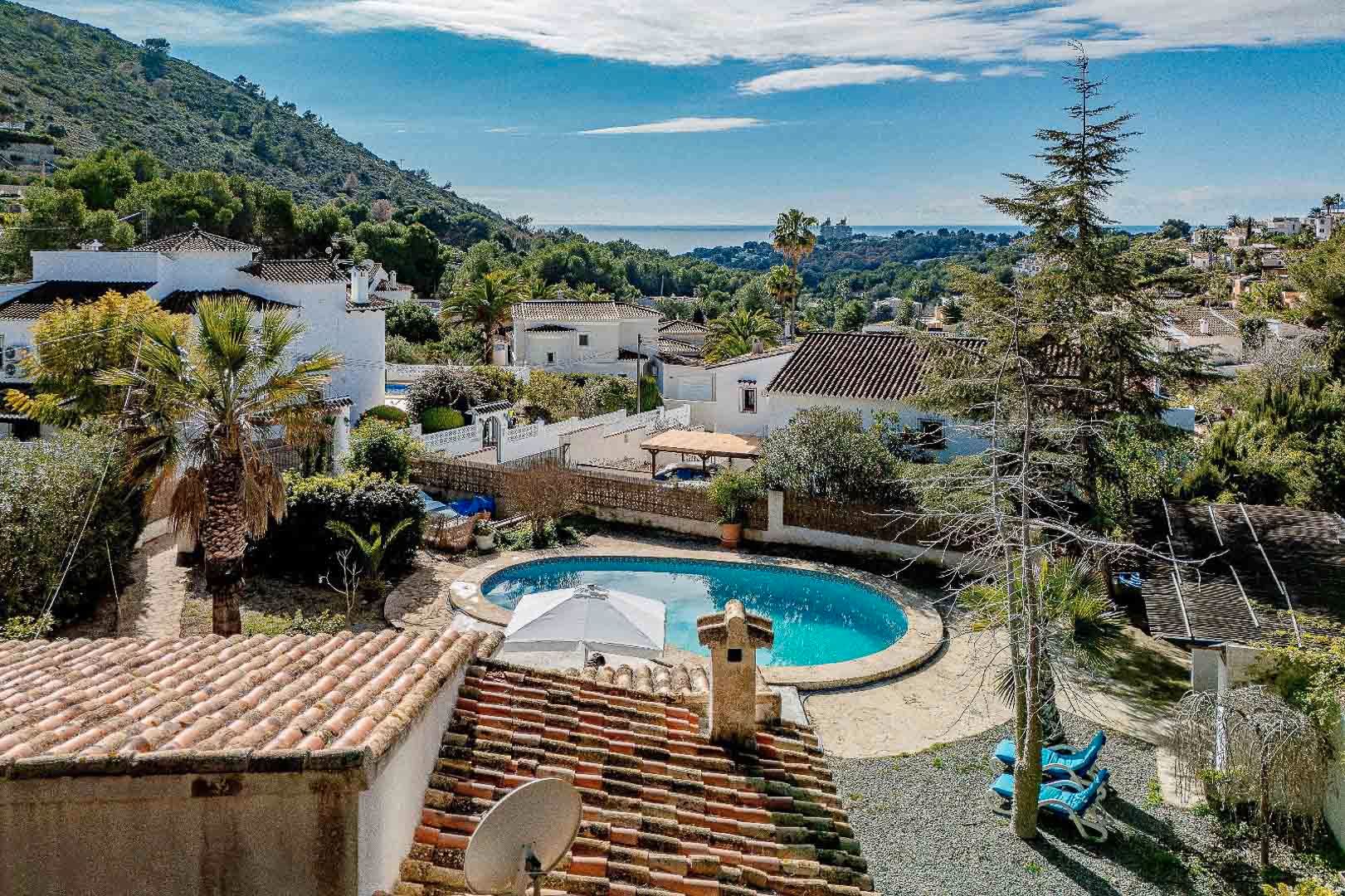 Exterior view of Country house for sale in Moraira  with Air Conditioner, Heating and Private garden