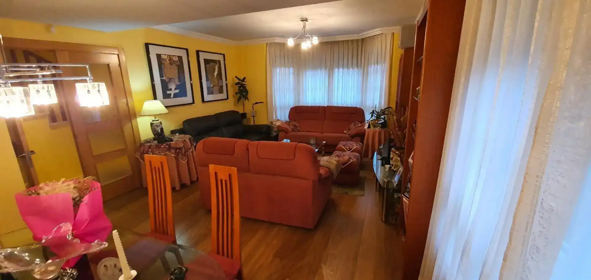 Sala de estar de Casa o chalet en venta en Villaquilambre con Piscina y Balcón