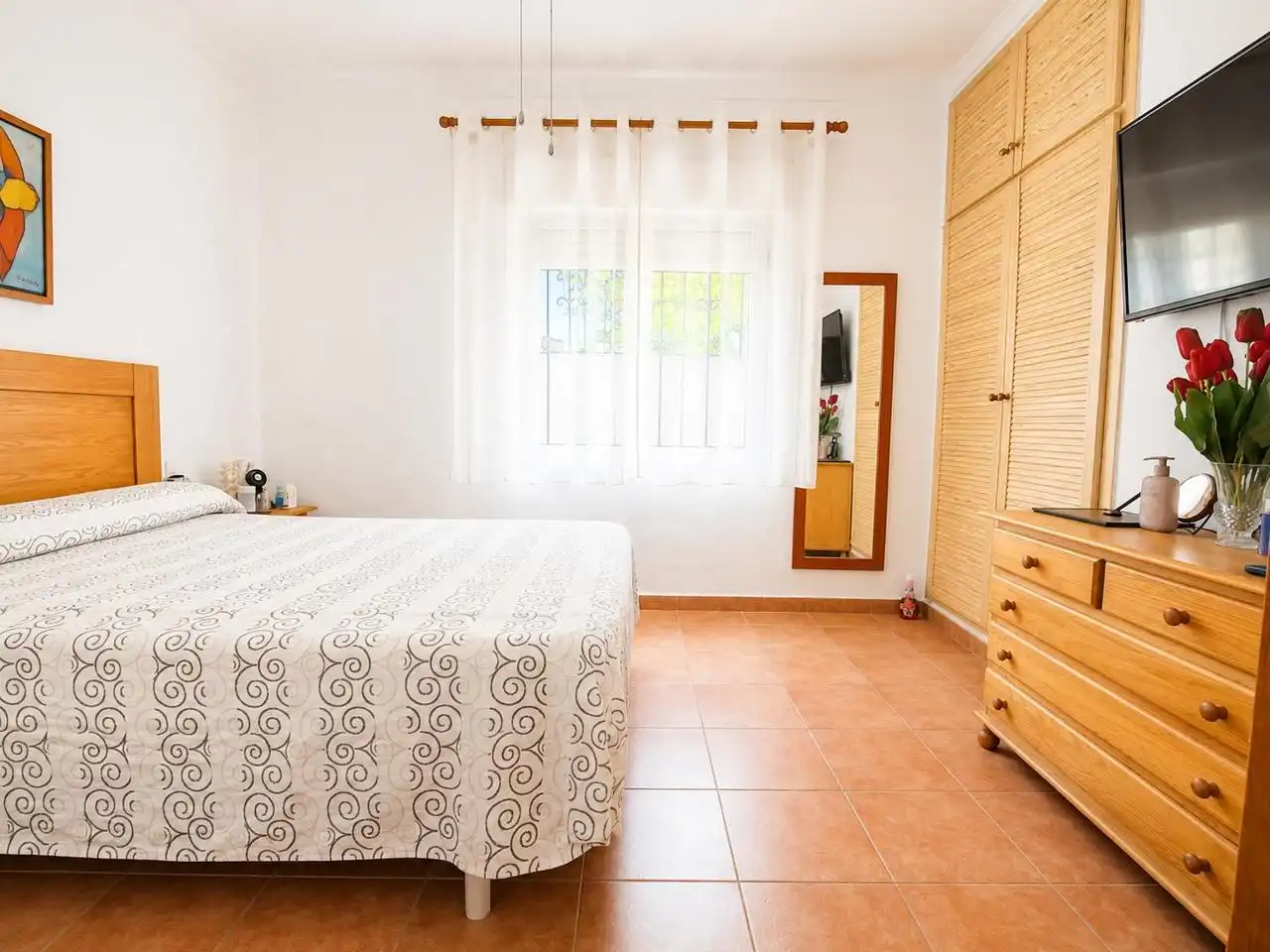 Bedroom of Houses for sale in Oliva  with Air Conditioner, Private garden and Terrace