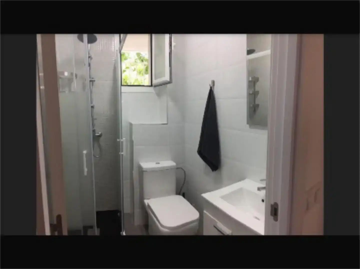 Badezimmer von Wohnung zur Miete in  Madrid Capital mit Klimaanlage