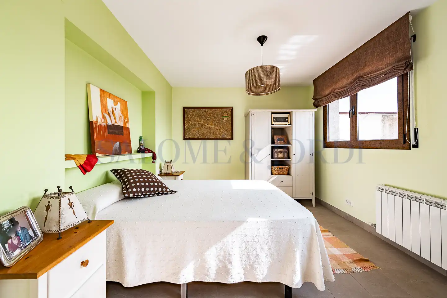 Schlafzimmer von Einfamilien-Reihenhaus zum Verkauf in Sant Andreu de Llavaneres mit Heizung, Privatgarten und Parkett