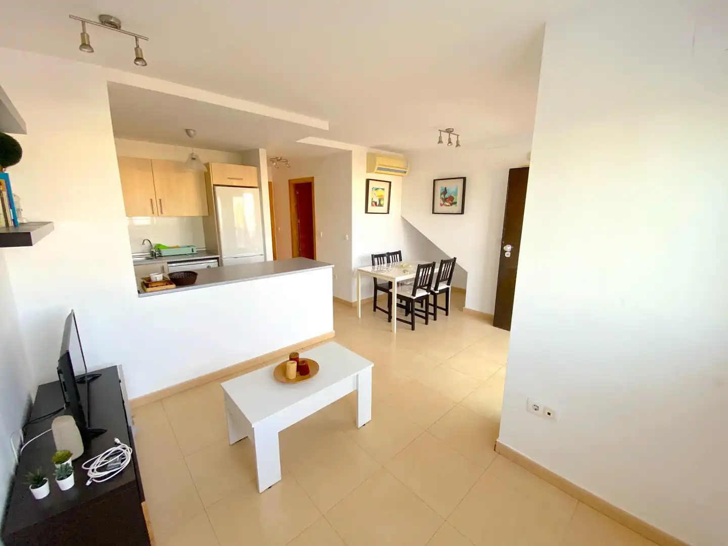 Cocina de Apartamento en venta en Alhama de Murcia con Aire acondicionado, Jardín privado y Amueblado