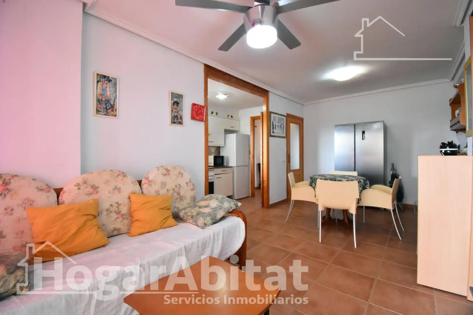 Sala d'estar de Pis en venda en Tavernes de la Valldigna amb Terrassa, Traster i Balcó