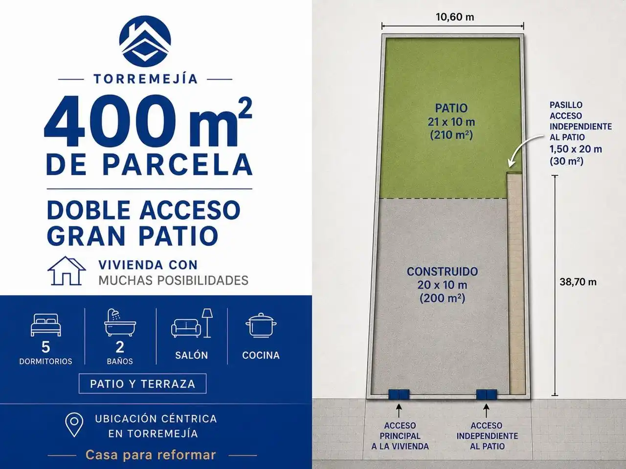 Terraza de Casa o chalet en venta en Torremejía