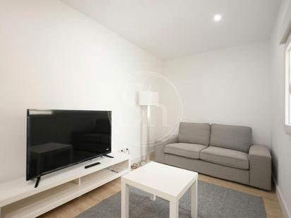 Living room of Flat to rent in  Madrid Capital  with Air Conditioner, Heating and Furnished