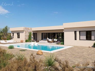 Chalet con piscina en venta en Yecla