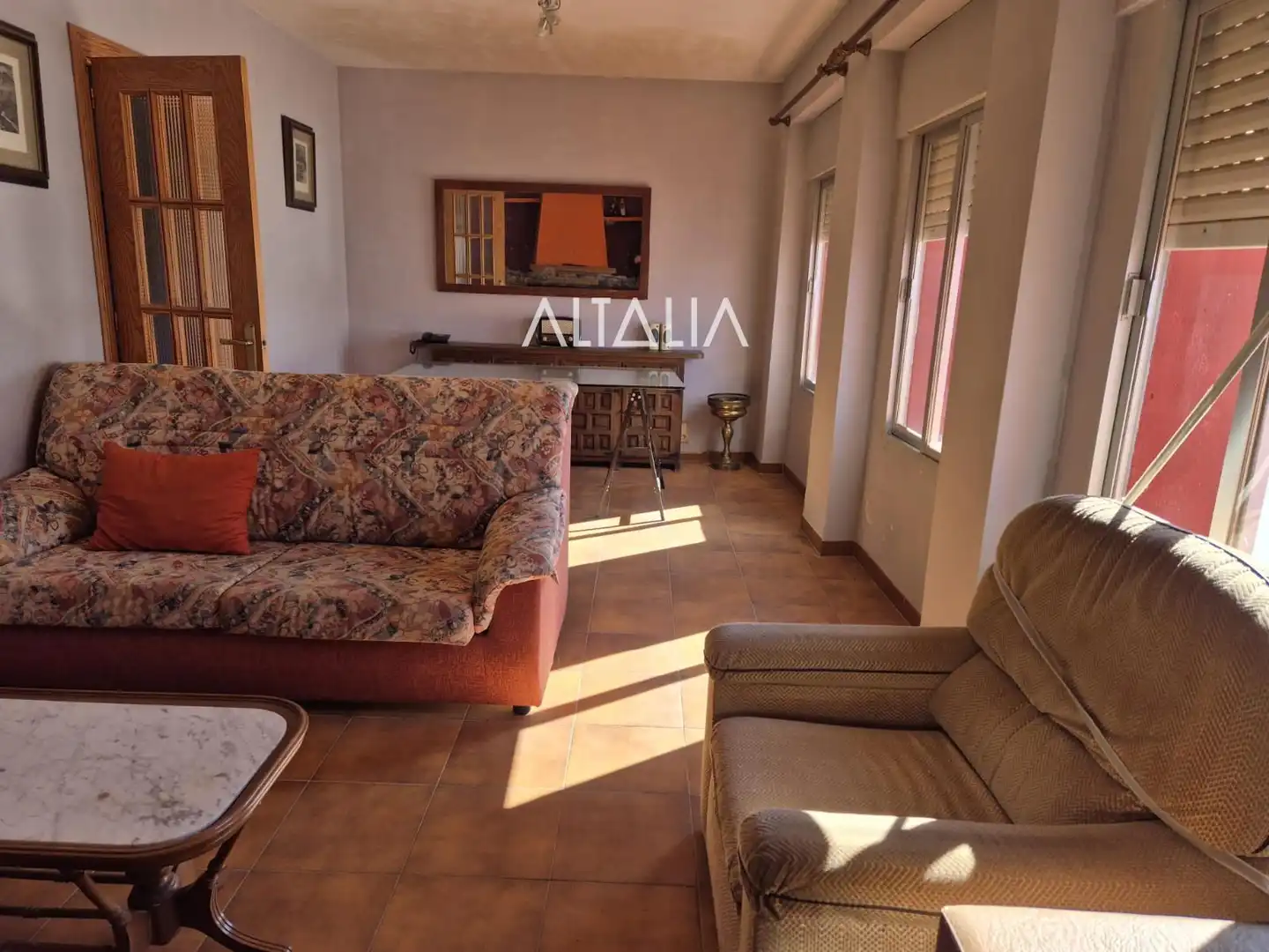 Living room of Flat for sale in Cervera del Llano  with Furnished