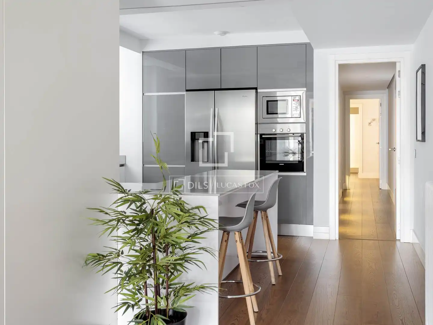 Küche von Wohnung zur Miete in Madrid mit Klimaanlage, Heizung und Parkett