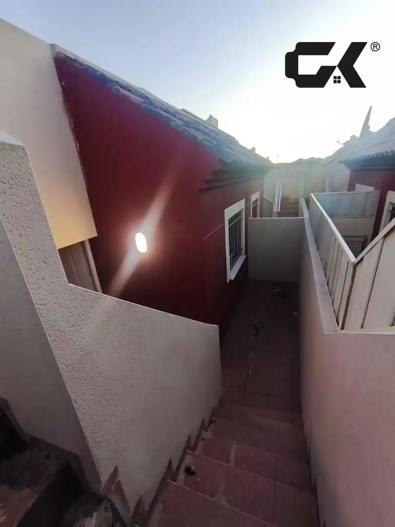 Terrassa de Casa adosada en venda en Mazarrón amb Aire condicionat, Jardí privat i Piscina comunitària