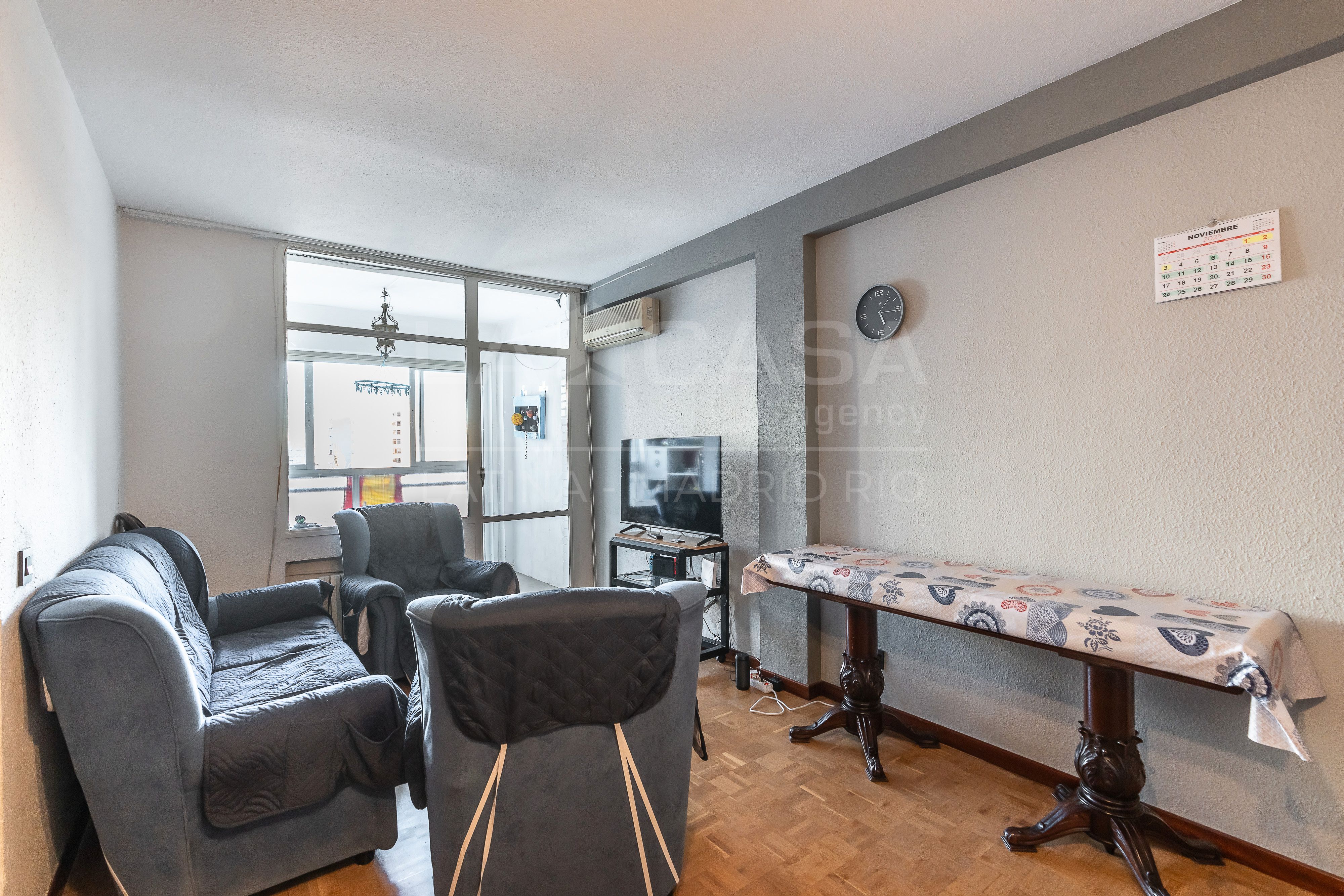 Living room of Flat for sale in  Madrid Capital  with Heating and Terrace