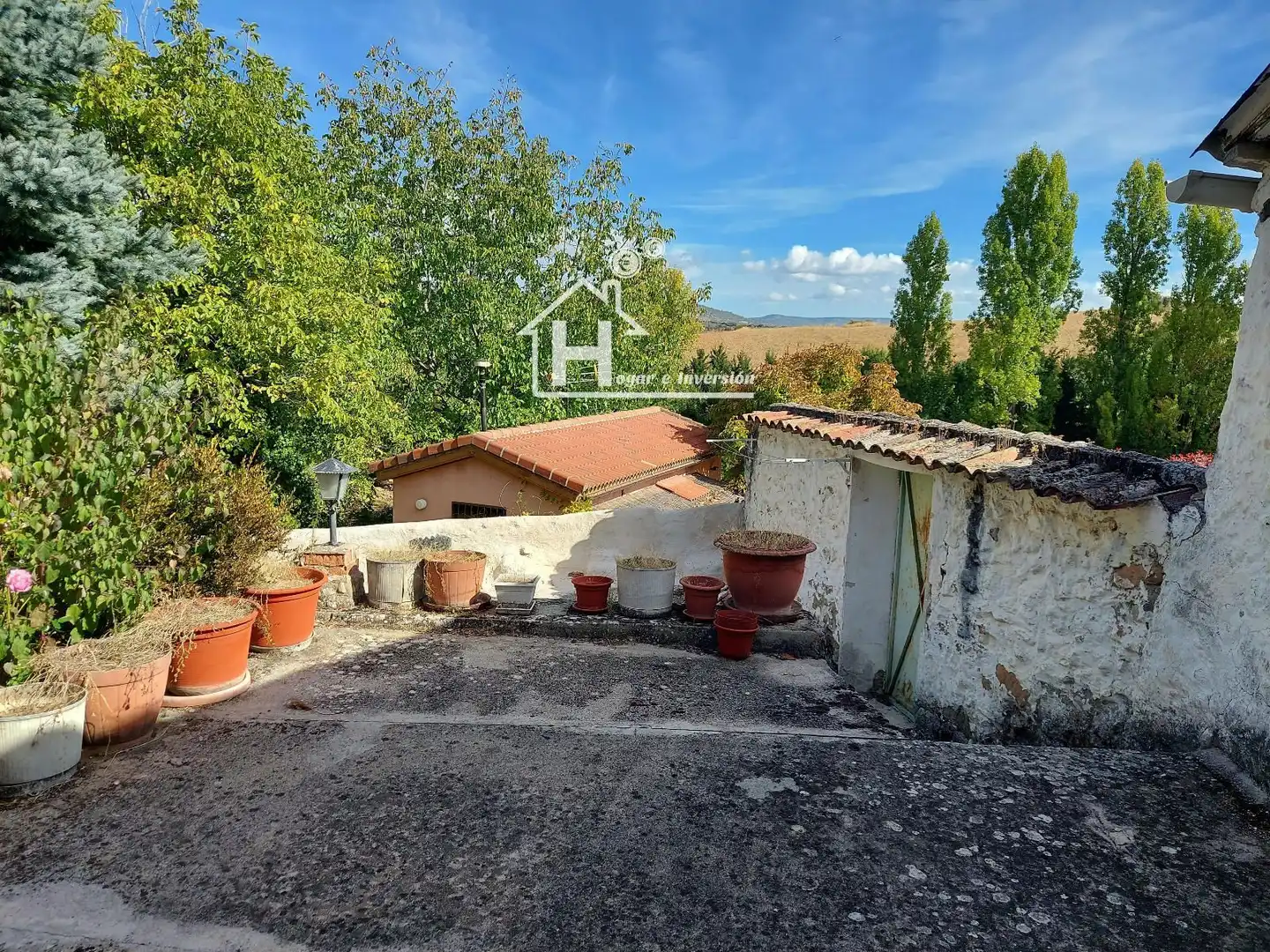 Terraza de Casa o chalet en venta en Millana con Jardín privado, Piscina y Balcón